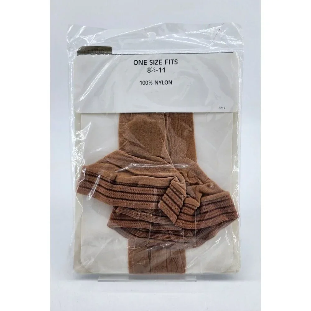 Vintage New Allyson Whitmore Thigh High Pantyhose Stockings Nylon Nude One Size‎